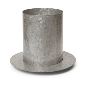ferm LIVING Auran ruukku medium 26,6 cm Galvanized iron