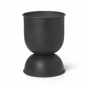 ferm LIVING Hourglass ruukku extra small Ø21 cm Musta-tummanharmaa