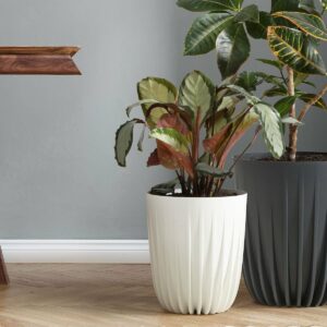 4Living Mira ECO ruukku Ø19 cm valkoinen