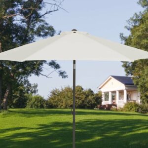 4Living kallistettava aurinkovarjo 3 m valkoinen