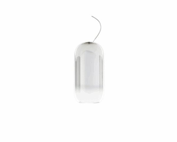 Artemide Gople riippuvalaisin hopea