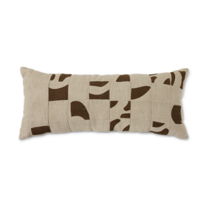 HKliving Natural patched tyyny 30x70 cm. Beige