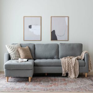 House Nordic Firenze divaanisohva vaaleanharmaa Hugo 10