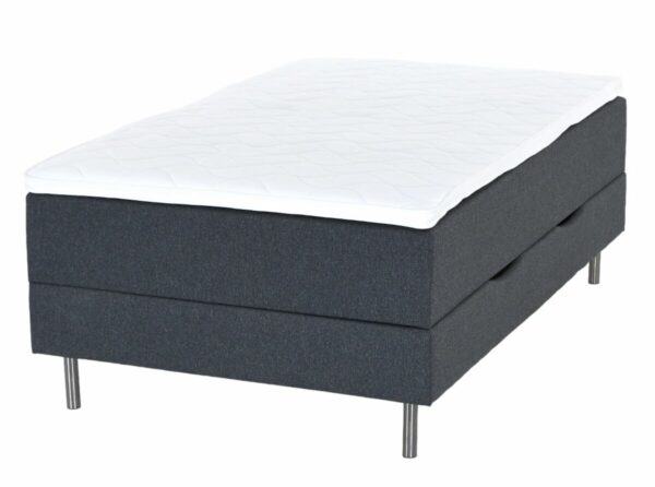 Unia säilytyslaatikkosänkypaketti 140x200 t.harmaa, Unia Pronssi pp, 10cm jalat